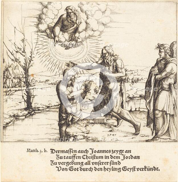 The Baptism of Christ, 1547. Creator: Augustin Hirschvogel.