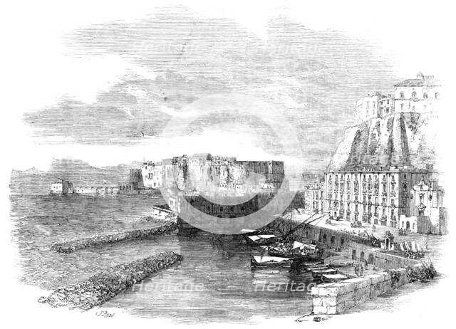 Pizzofalcone and Castello dell'Uovo, at Naples, 1857. Creator: Unknown.