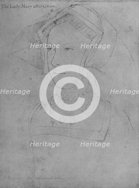 'Princess Mary', c1536 (1945). Artist: Hans Holbein the Younger.
