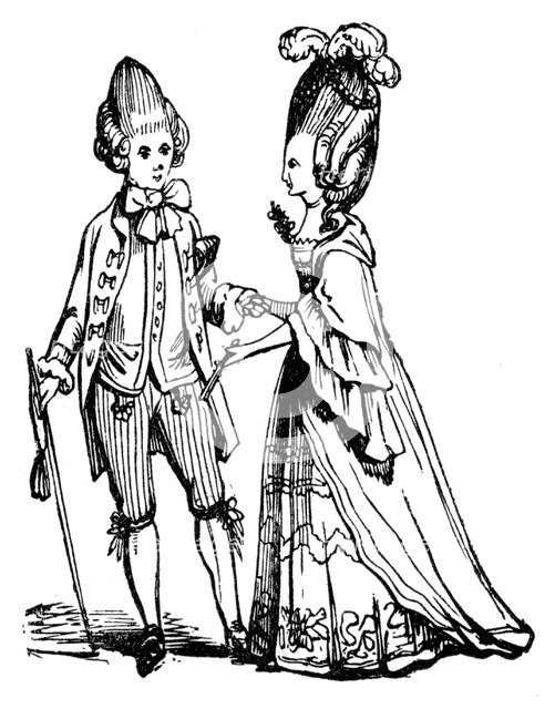 The Macaronies, 1772, (1910). Artist: Unknown