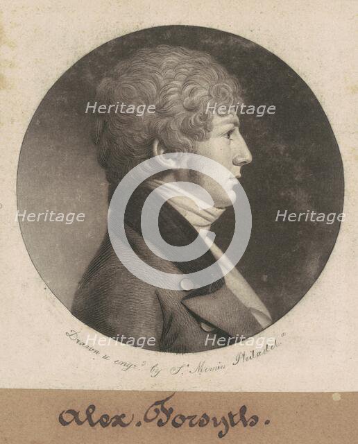 Alexander Forsyth, 1802. Creator: Charles Balthazar Julien Févret de Saint-Mémin.