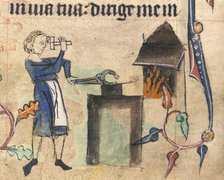 Blacksmith, 1320-1330. Creator: Unknown.