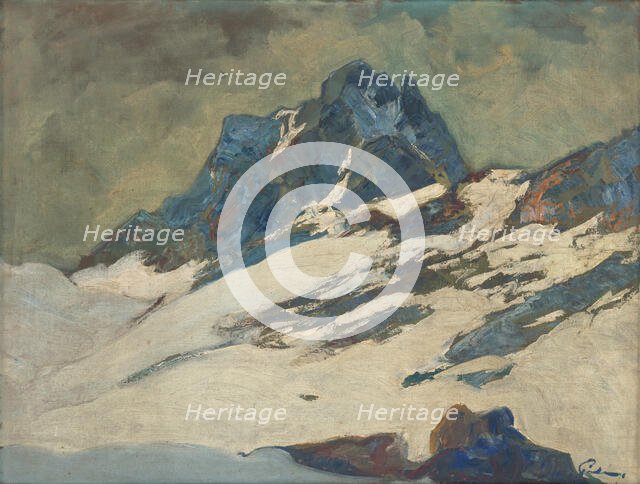 The Tatras in winter, 1925-1935. Creator: Karol Polónyi.