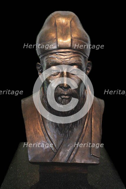 Portrait of Yi Hwang (1501-1570), 20th century. Creator: Anonymous.