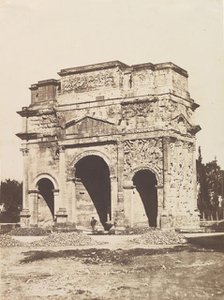 [Roman Arch at Orange], 1851. Creator: Edouard Baldus.