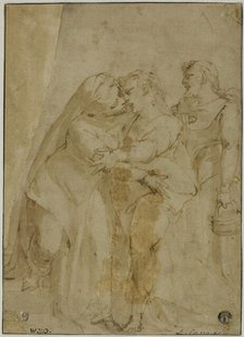 Visitation, c.1555. Creator: Luca Cambiaso.