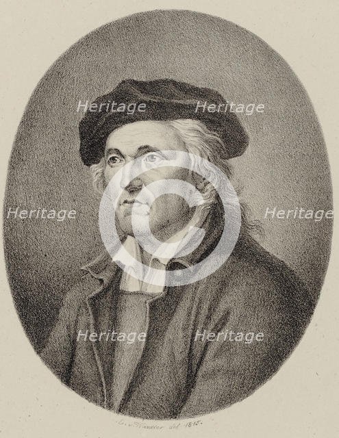Portrait of the Composer Johann Philipp Kirnberger (1721-1783) , 1815. Creator: Winter, Heinrich Eduard von (1788-1825).