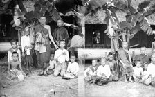 Siam [Thailand]: monks and their assistants, 1865. Creator: John Thomson.