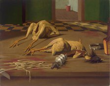 Dead Chickens, 1926. Creator: Scholz, Georg (1890-1945).