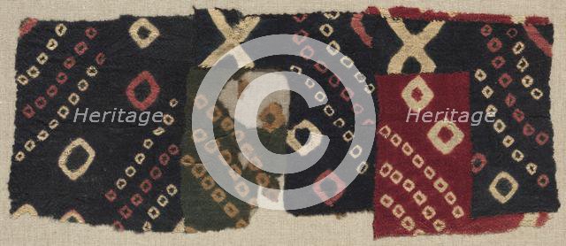 Tie-Dyed Fragment, c. 700-1100 A.D.. Creator: Unknown.