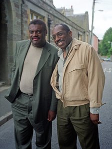 Mulgrew Miller, and Alvin Queen, Brecon Jazz Festival, August 2002. Artist: Brian O'Connor.
