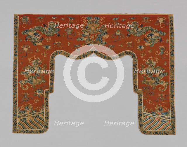 Valance, China, Qing dynasty (1644-1911), 1875/1900. Creator: Unknown.