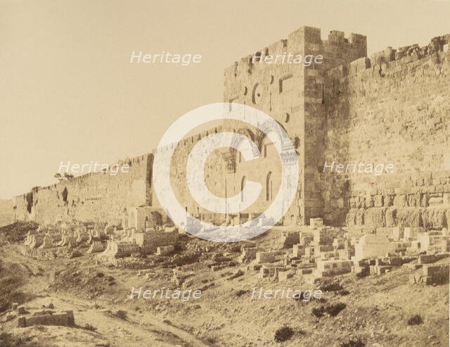 Jérusalem. Portes Dorées, 1860 or later. Creator: Louis de Clercq.