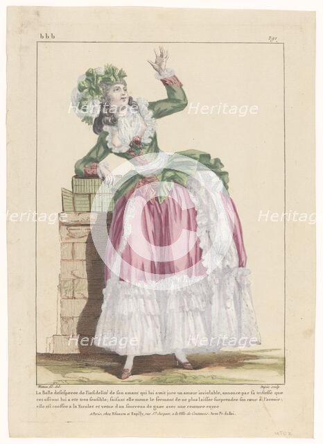 Galleries des Modes bbb 291, 1775-1780. Creator: Nicolas Dupin.