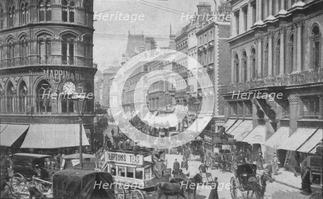 Cheapside from the Mansion House, City of London, c1900 (1901). Artist: Unknown.