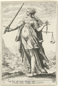 Fairness (Justice). Artist: Goltzius, Hendrick (1558-1617)