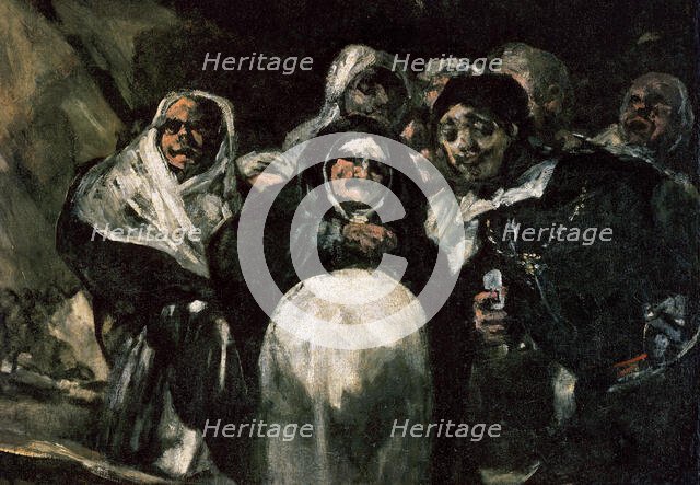 Pilgrimage to the Fountain of San Isidro or The Holy Office, 1820-1823.  Creator: Francisco Goya.