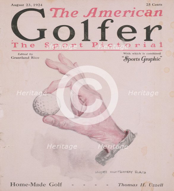 Cover of The American Golfer, August 23, 1924. Artist: Unknown