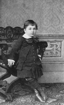 Albert Einstein (1879-1955), German-Swiss theoretical physicist, as a small child, 1880s. Artist: Unknown