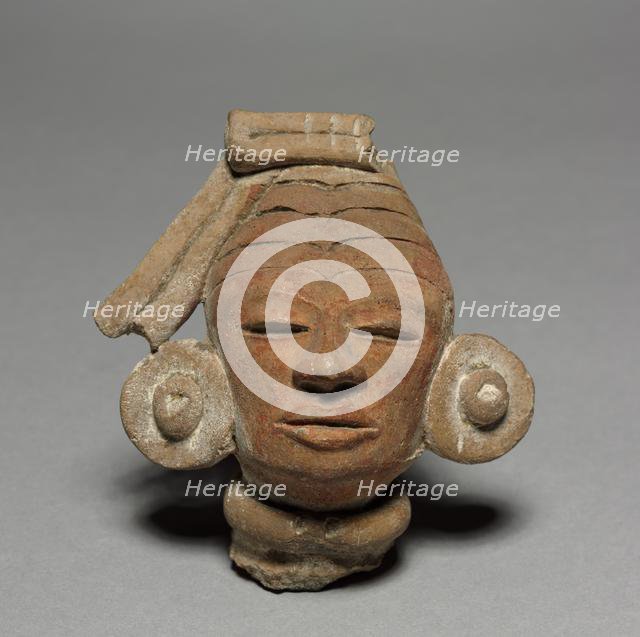 Figurine Head Fragment, 150-350. Creator: Unknown.