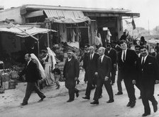 Senator Edward Kennedy visiting refugee camps in Amman, Jordan, c1960s. Artist: Unknown