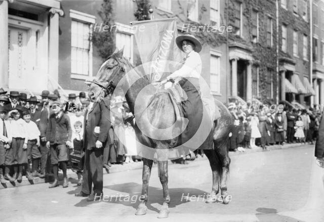 Madge Udall, Suffrage parade, 1913. Creator: Bain News Service.