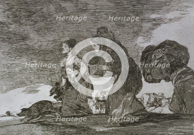 The Disasters of War, a series of etchings by Francisco de Goya (1746-1828), plate 45: 'I esto ta…