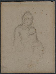 Mother and Child (recto), 1870s. Creator: Paul Gauguin (French, 1848-1903).