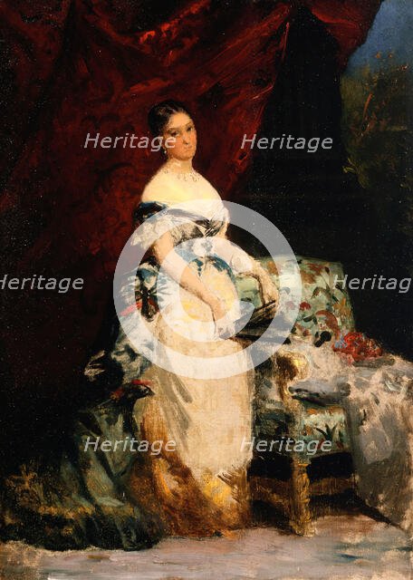 Portrait of Princess Brancaccio-Massimo, between 1860 and 1870. Creator: Edouard Louis Dubufe.