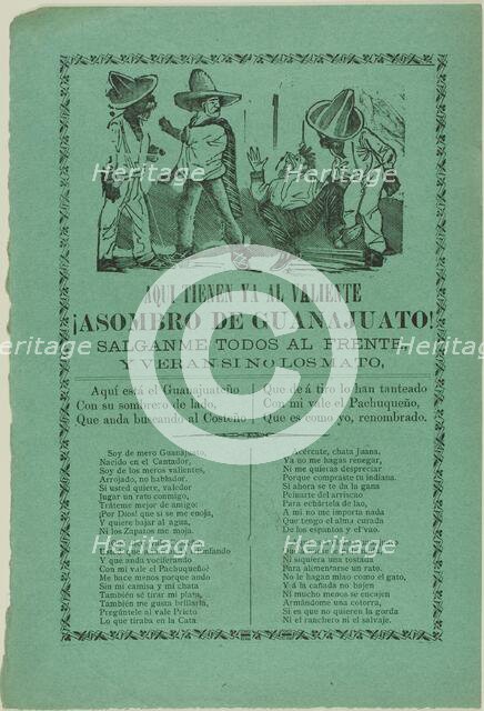 The Fear of Guanajuato!, n.d. Creator: José Guadalupe Posada.
