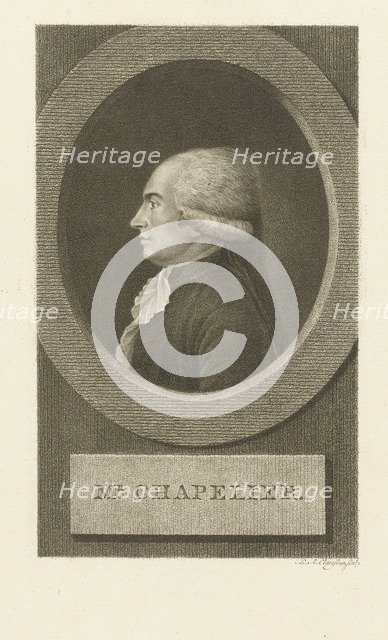 Portrait of Isaac René Guy le Chapelier (1754-1794) , 1790s.