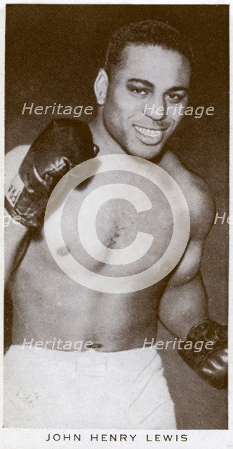 John Henry Lewis, American boxer, 1938. Artist: Unknown