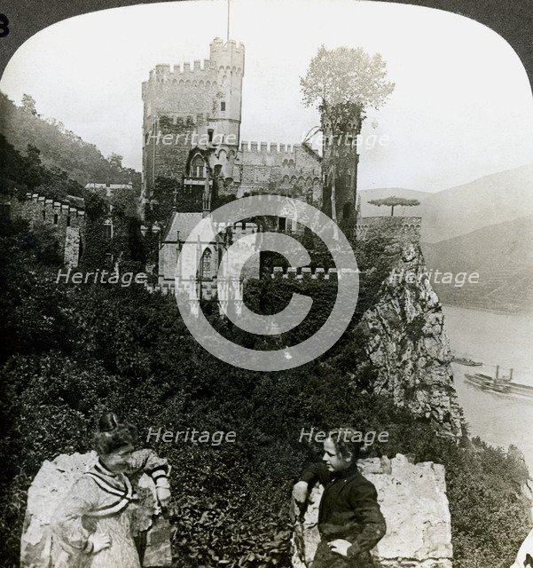 Castle Rheinstein, near Bingen, Germany.Artist: Underwood & Underwood