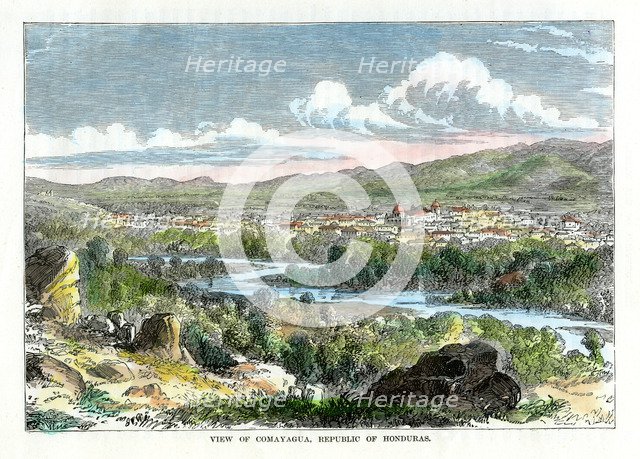 'View of Comayagua, Republic of Honduras', c1880. Artist: Unknown