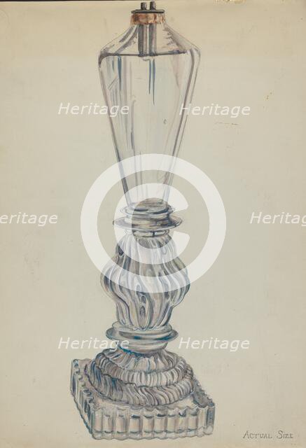 Lamp, c. 1936. Creator: Ella Josephine Sterling.