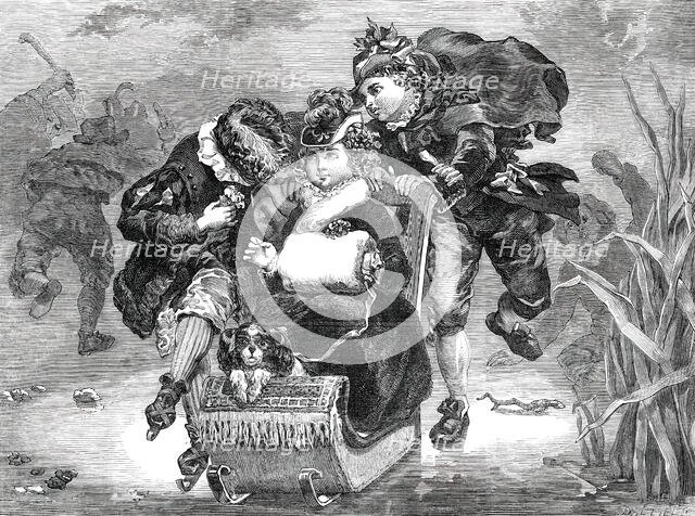 The Rivals - painted by J. Sant, 1850. Creator: Unknown.