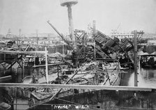 Maine wreckage, between c1910 and c1915. Creator: Bain News Service.