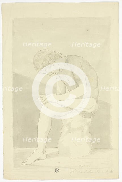 The Thorn-Picker (Lo Spinario), 1772. Creator: John Downman.