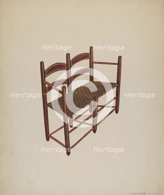 Ox Cart Chair, c. 1939. Creator: Wilbur M Rice.