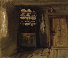 Tuvan interior from aland, 1871. Creator: Karl Emanuel Jansson.