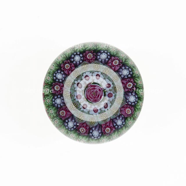 Paperweight, Clichy, c. 1845-60. Creator: Clichy Glassworks.