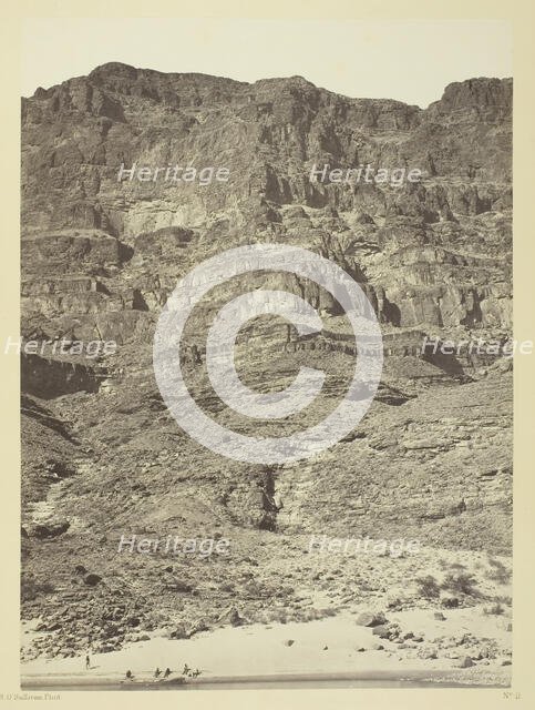 Wall in the Grand Cañon, Colorado River, 1871. Creator: Tim O'Sullivan.