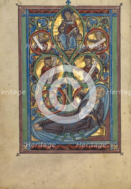 The Tree of Jesse; Psalter, about 1240-1250. Creator: Unknown.