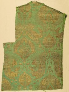 Brocade Textile, Italian, ca. 1350-1400. Creator: Unknown.