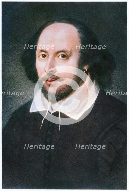 William Shakespeare, English playwright, (19th century). Creator: Unknown.