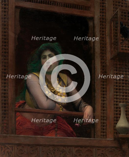 Woman at a Balcony, 1887-88. Creator: Jean-Leon Gerome.