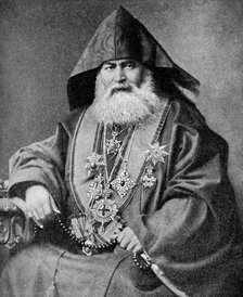 Armenian Patriarch, leader of the oldest national christian church, 1922. Artist: Unknown