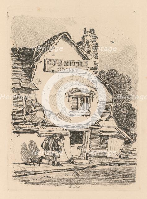 Liber Studiorum: Plate 41, House at Bristol, 1838. Creator: John Sell Cotman (British, 1782-1842).