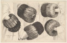 A Muff in Five Views, 1645-46. Creator: Wenceslaus Hollar.
