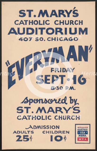 Everyman, Los Angeles, 1938. Creator: Unknown.